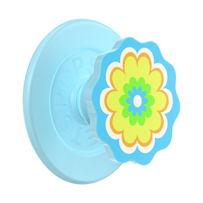 Molded Flower Kaleidoscope Blue — PopGrip for MagSafe