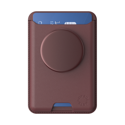 Secondary image for hover Aluminium Oxblood — Softgoods PopWallet+ for MagSafe