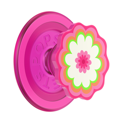 Molded Flower Kaleidoscope Pink — PopGrip for MagSafe