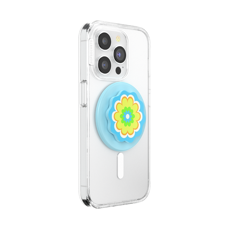 Molded Flower Kaleidoscope Blue — PopGrip for MagSafe image number 5