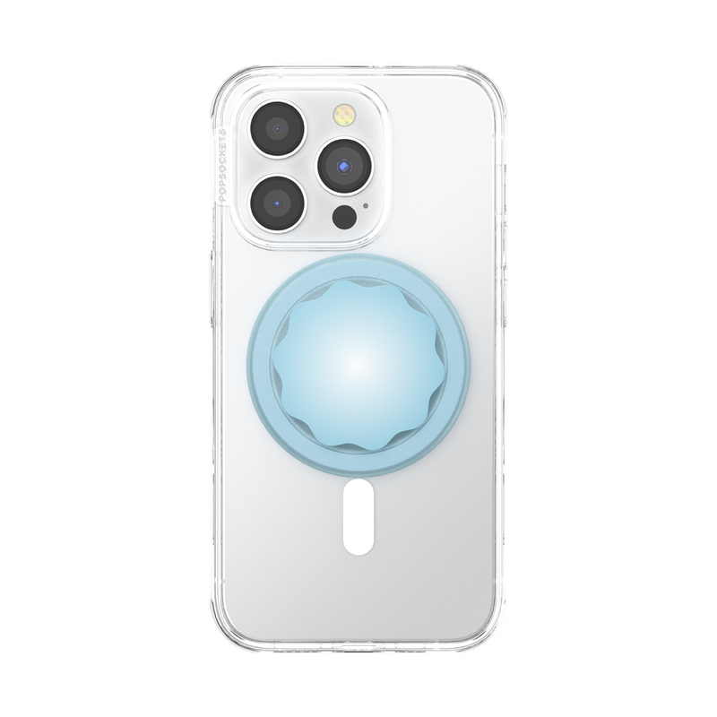 Molded Flower Blue Sigh — PopGrip for MagSafe - Round image number 2