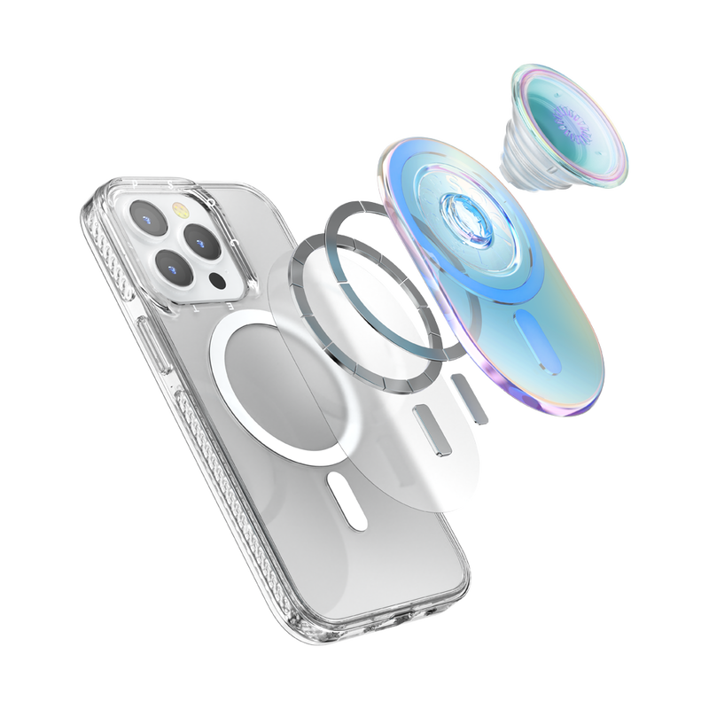 PopSockets Magnetic Phone Grip and Stand Compatible with MagSafe - Clear 