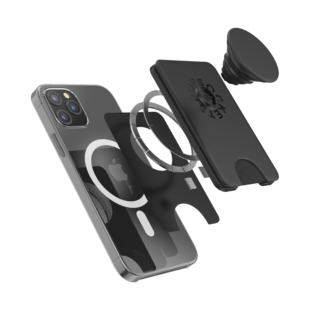 PopSockets MagSafe PopWallet+ Cell Phone Wallet & Grip Black 805668 - Best  Buy