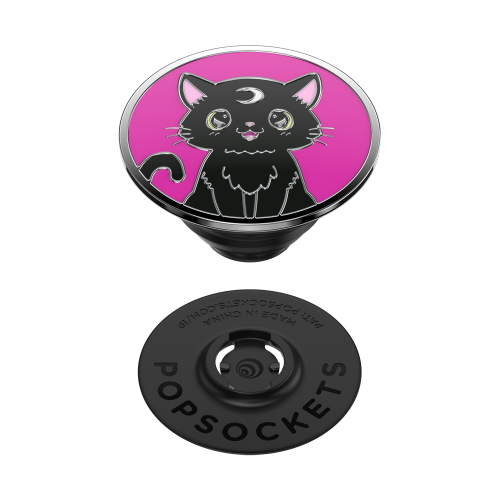  POPSOCKETS Phone Grip with Expanding Kickstand - Enamel Black  Cat Magic : Cell Phones & Accessories